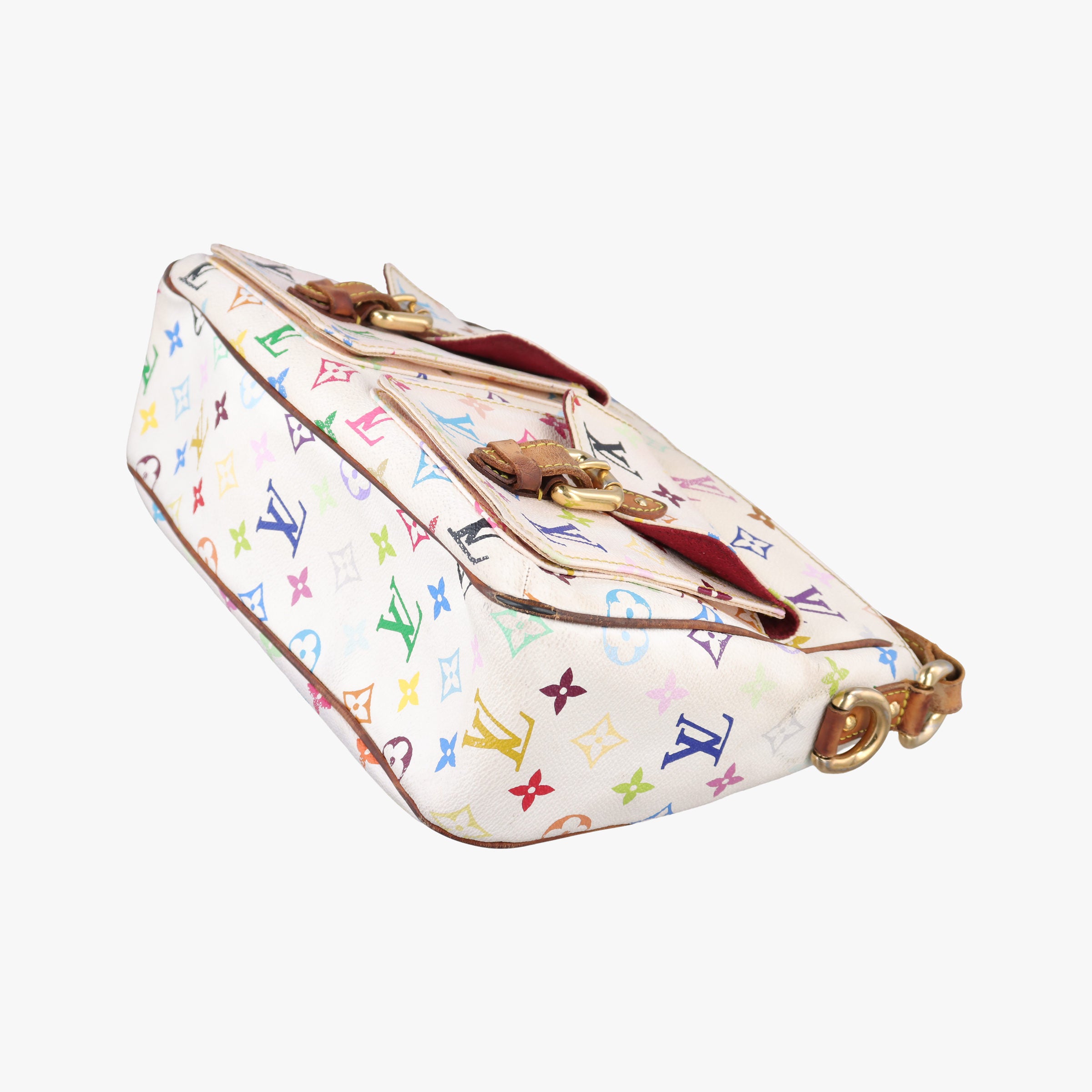 Vintage Louis Vuitton LODGE GM white Monogram Multicolor M40051 shoulderbag | stylenewstar