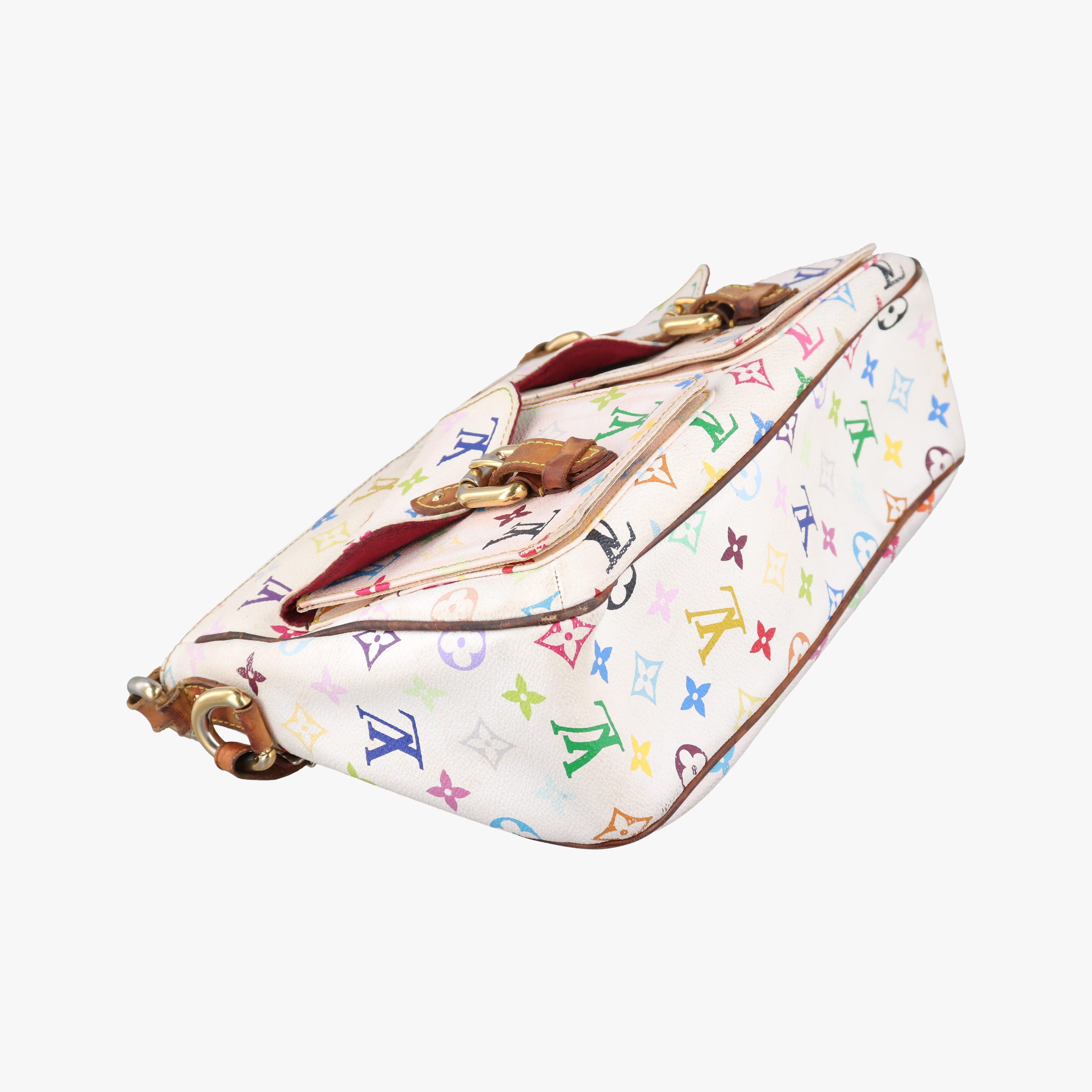 Vintage Louis Vuitton LODGE GM white Monogram Multicolor M40051 shoulderbag | stylenewstar