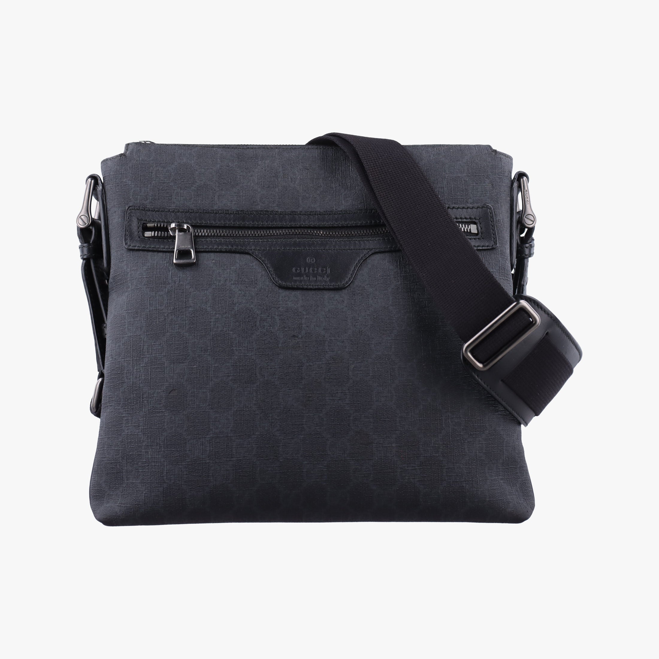 Vintage Gucci GG Supreme Black PVC coated canvas 322279 shoulderbag | stylenewstar