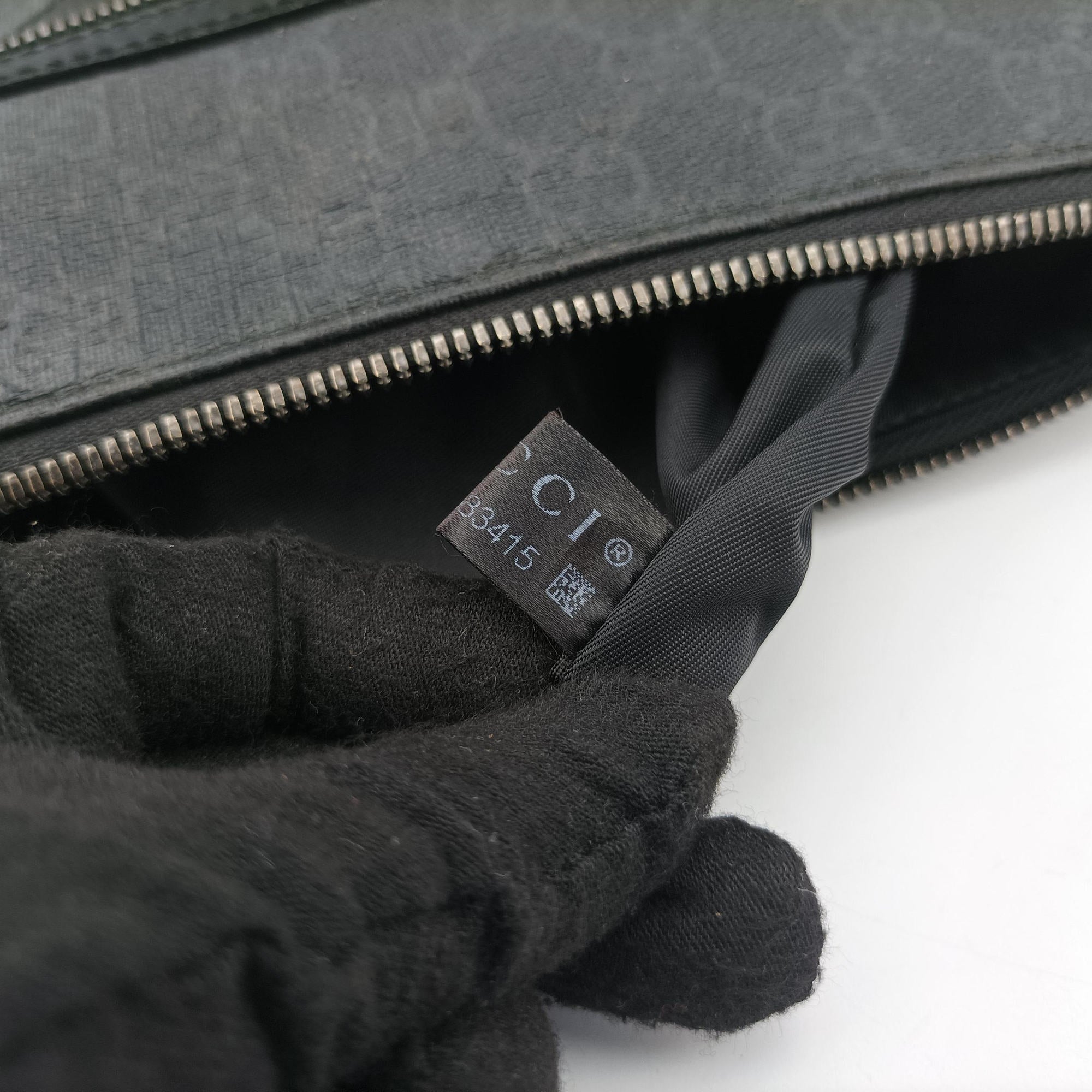 Vintage Gucci GG Supreme Black PVC coated canvas 322279 shoulderbag | stylenewstar