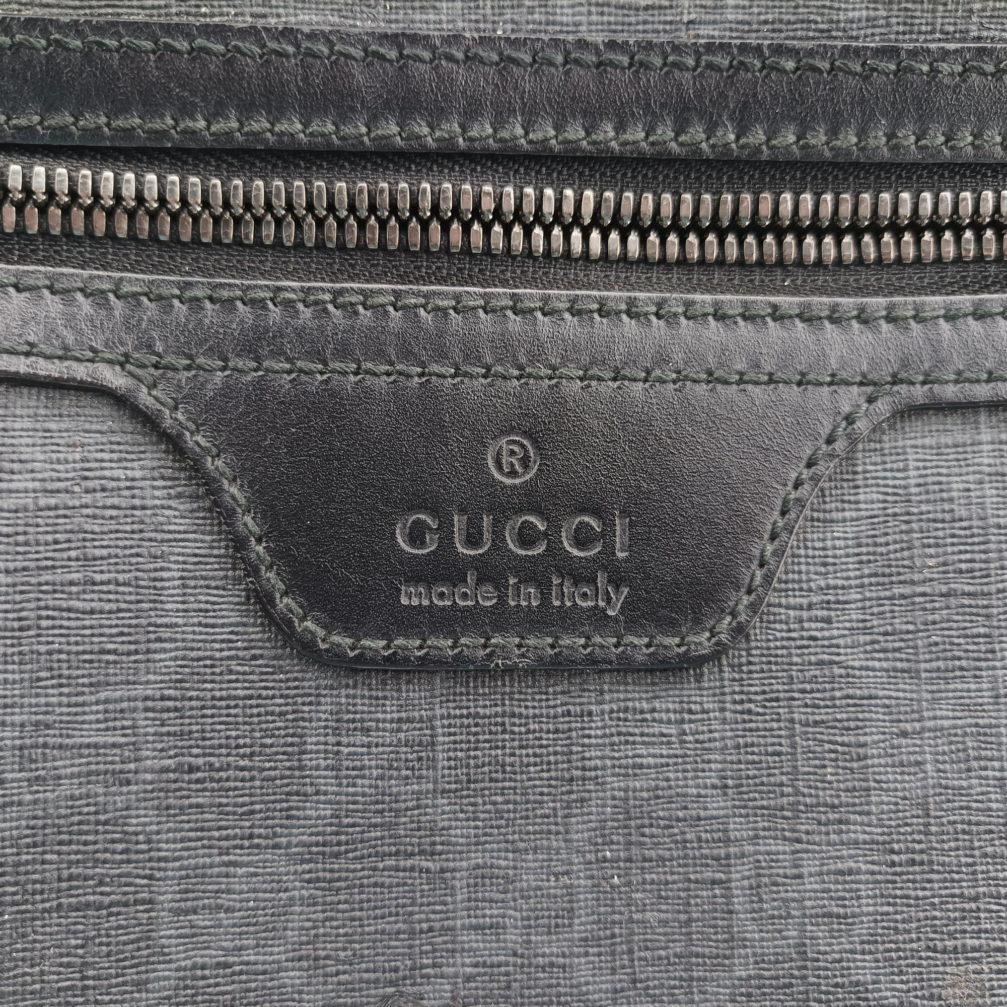 Vintage Gucci GG Supreme Black PVC coated canvas 322279 shoulderbag | stylenewstar