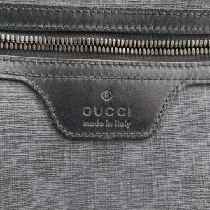 Vintage Gucci GG Supreme Black PVC coated canvas 322279 shoulderbag | stylenewstar