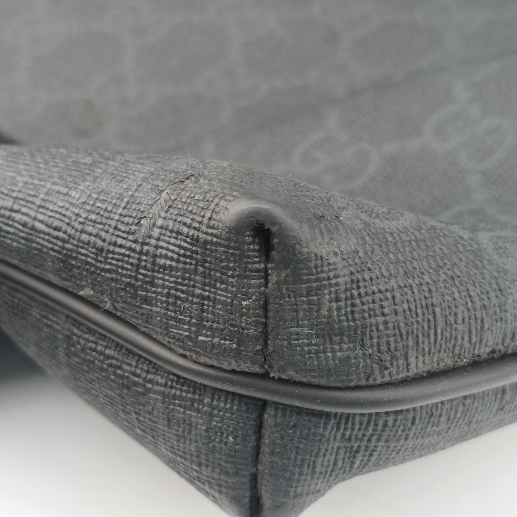 Vintage Gucci GG Supreme Black PVC coated canvas 322279 shoulderbag | stylenewstar