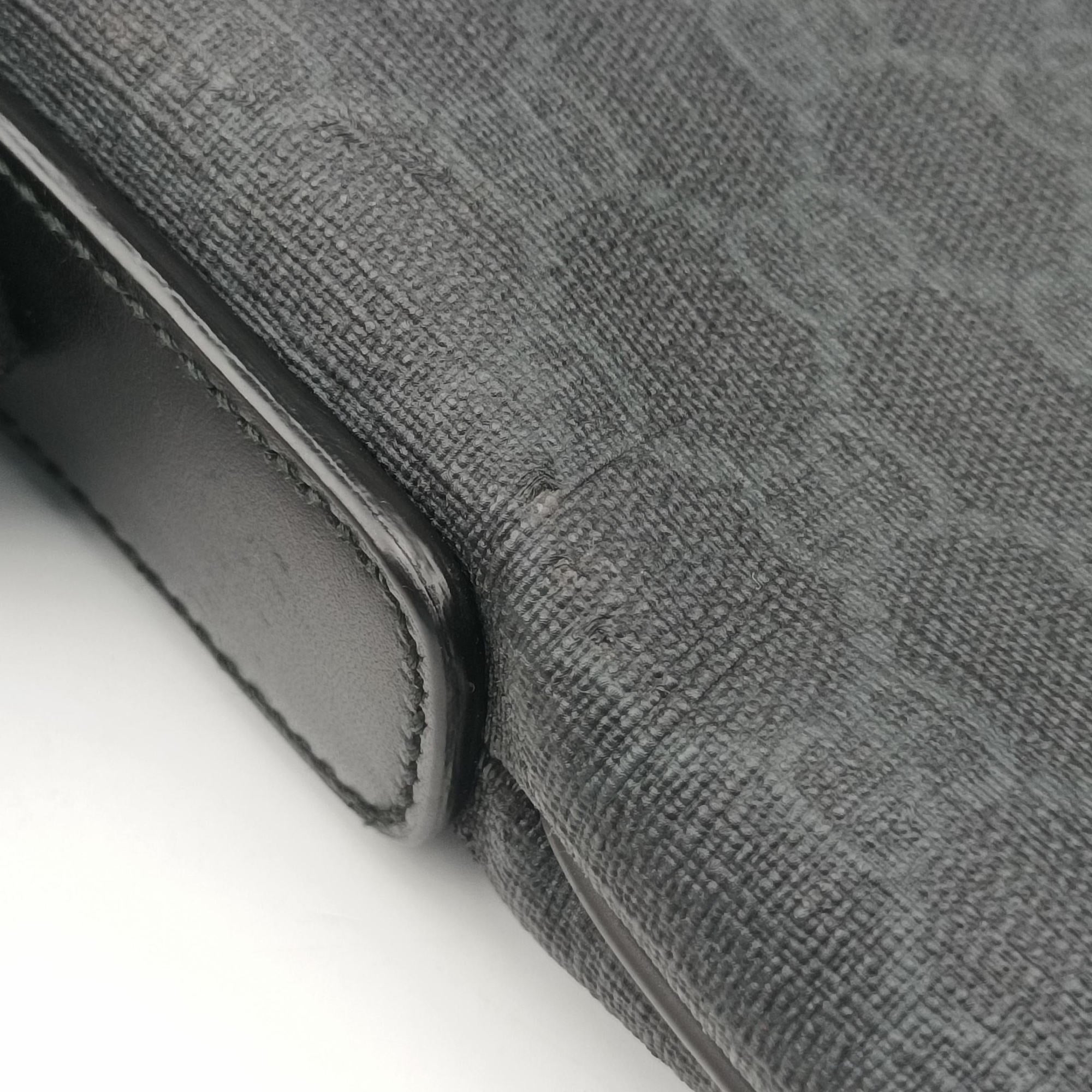 Vintage Gucci GG Supreme Black PVC coated canvas 322279 shoulderbag | stylenewstar