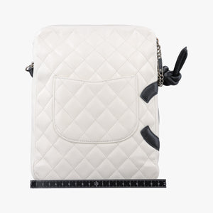 Secondhand Chanel Cambon Line Black×white lambskin A25178 shoulderbag | stylenewstar