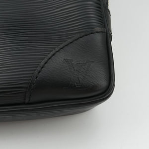 Pre-owned Louis Vuitton Porto Document Voyage Noir Epi M59162 handbag | stylenewstar