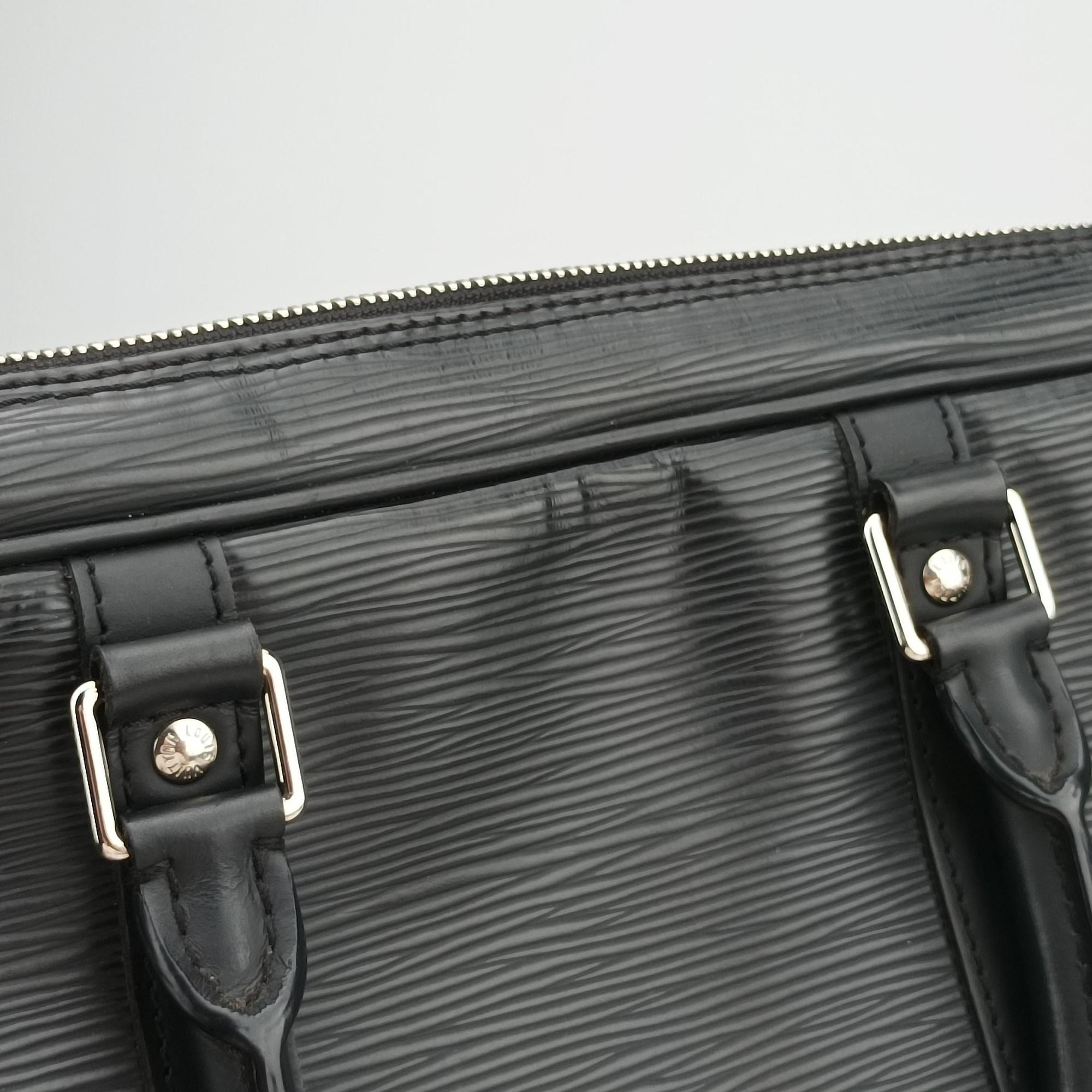 Pre-owned Louis Vuitton Porto Document Voyage Noir Epi M59162 handbag | stylenewstar
