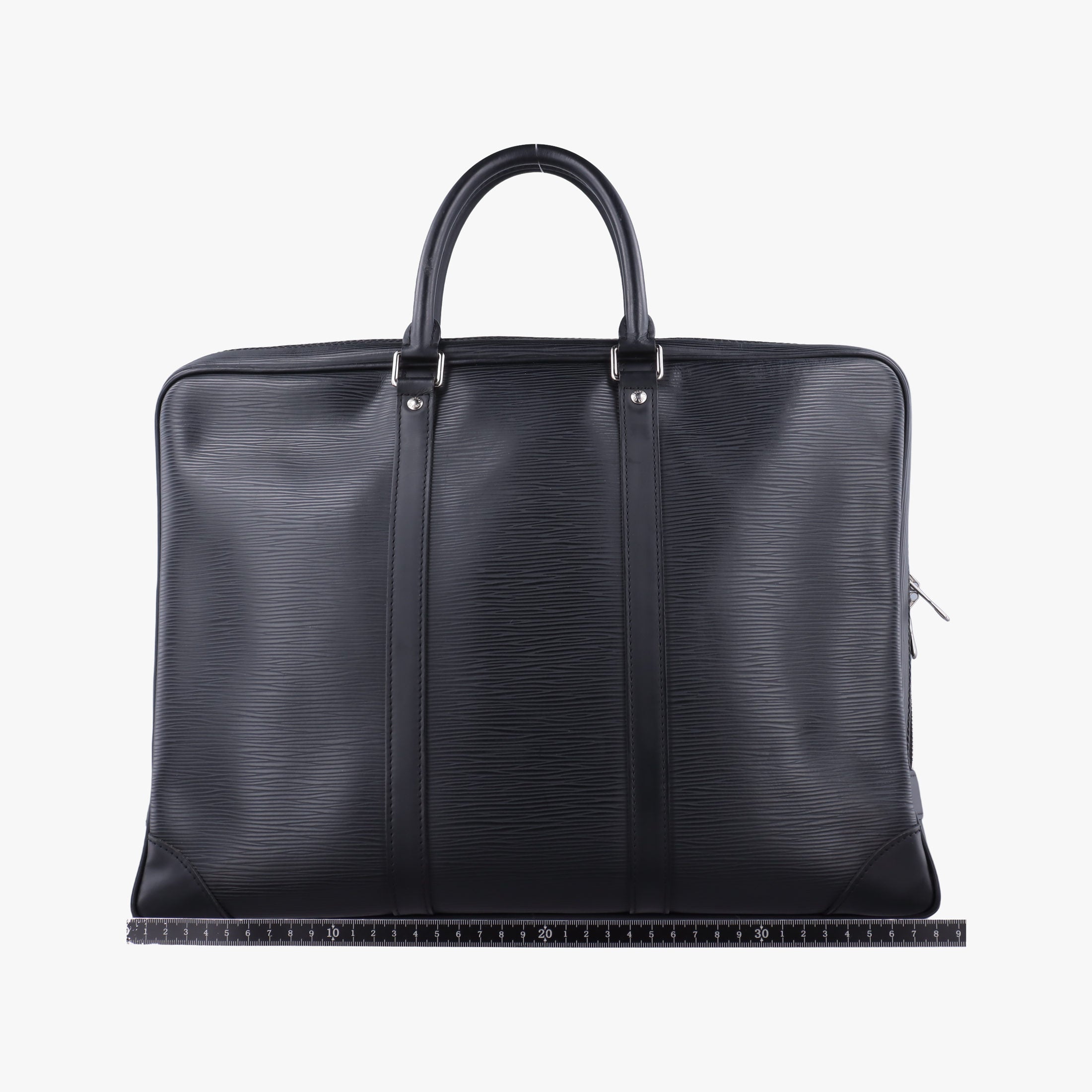 Pre-owned Louis Vuitton Porto Document Voyage Noir Epi M59162 handbag | stylenewstar