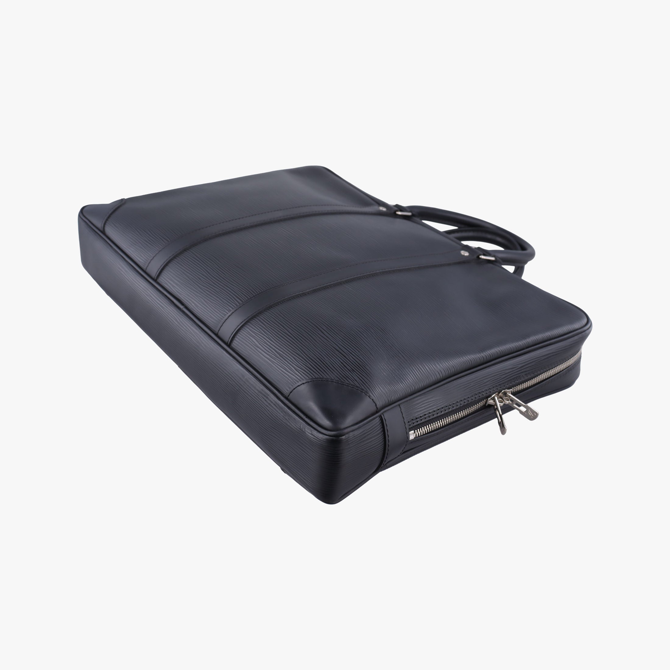 Pre-owned Louis Vuitton Porto Document Voyage Noir Epi M59162 handbag | stylenewstar
