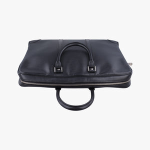 Pre-owned Louis Vuitton Porto Document Voyage Noir Epi M59162 handbag | stylenewstar