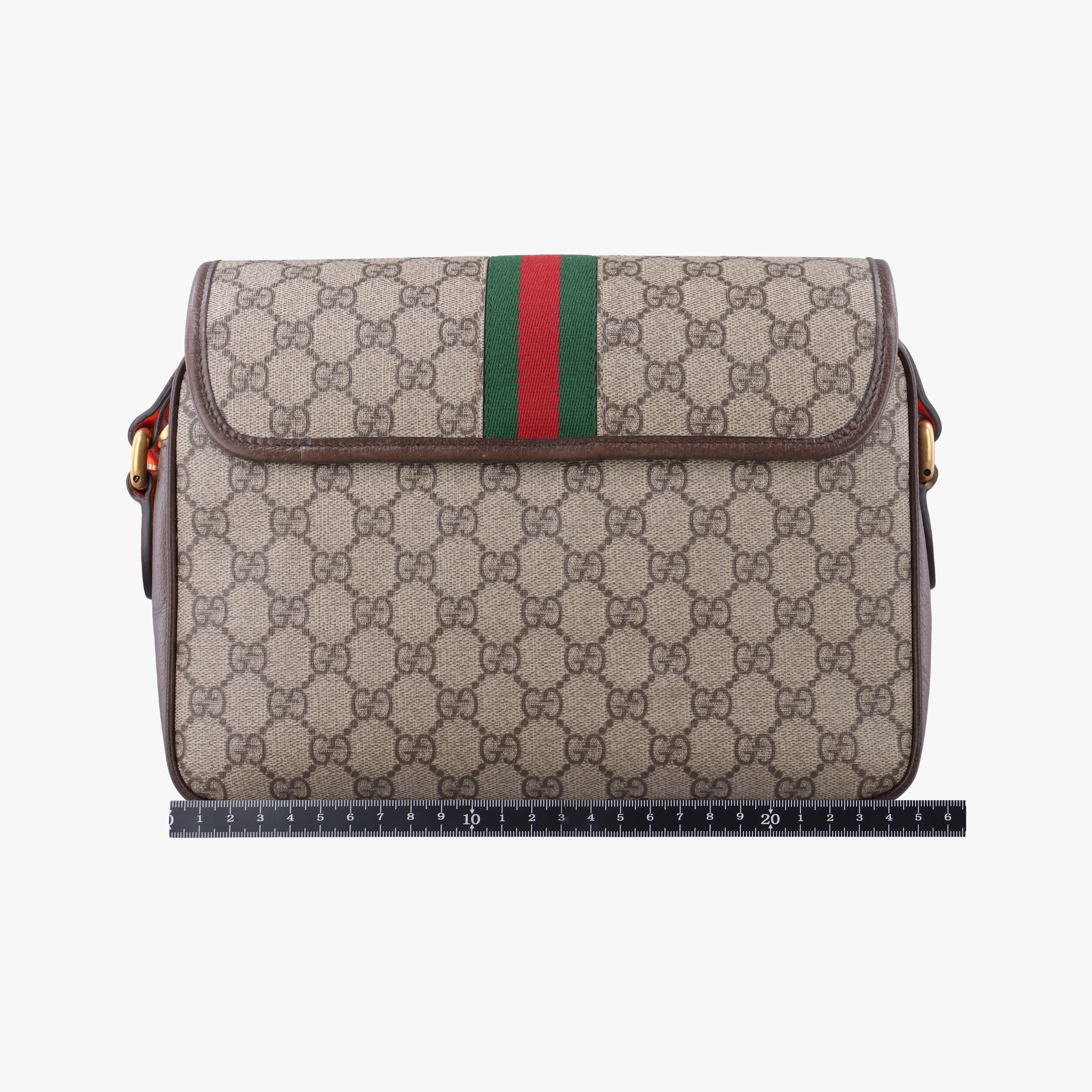 Secondhand Gucci Ophidia Ebony × Neon Orange GG Supreme × Leather 792376 shoulderbag | stylenewstar
