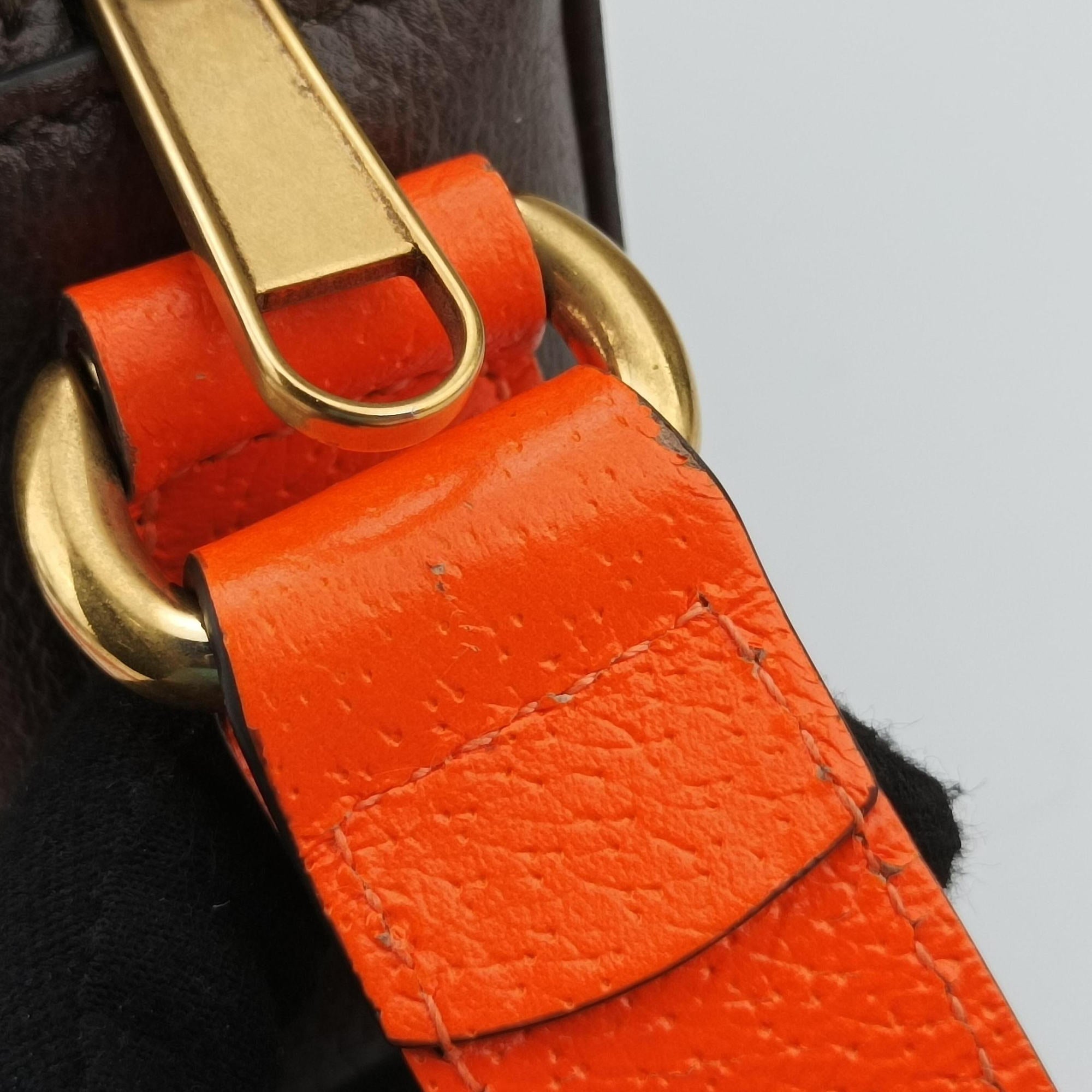 Secondhand Gucci Ophidia Ebony × Neon Orange GG Supreme × Leather 792376 shoulderbag | stylenewstar