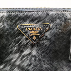 Pre-owned Prada Galleria Black SAFFIANO Leather BN2274 handbag | stylenewstar