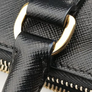 Pre-owned Prada Galleria Black SAFFIANO Leather BN2274 handbag | stylenewstar