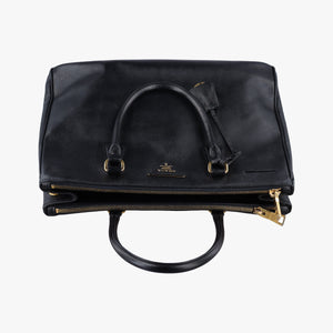 Pre-owned Prada Galleria Black SAFFIANO Leather BN2274 handbag | stylenewstar