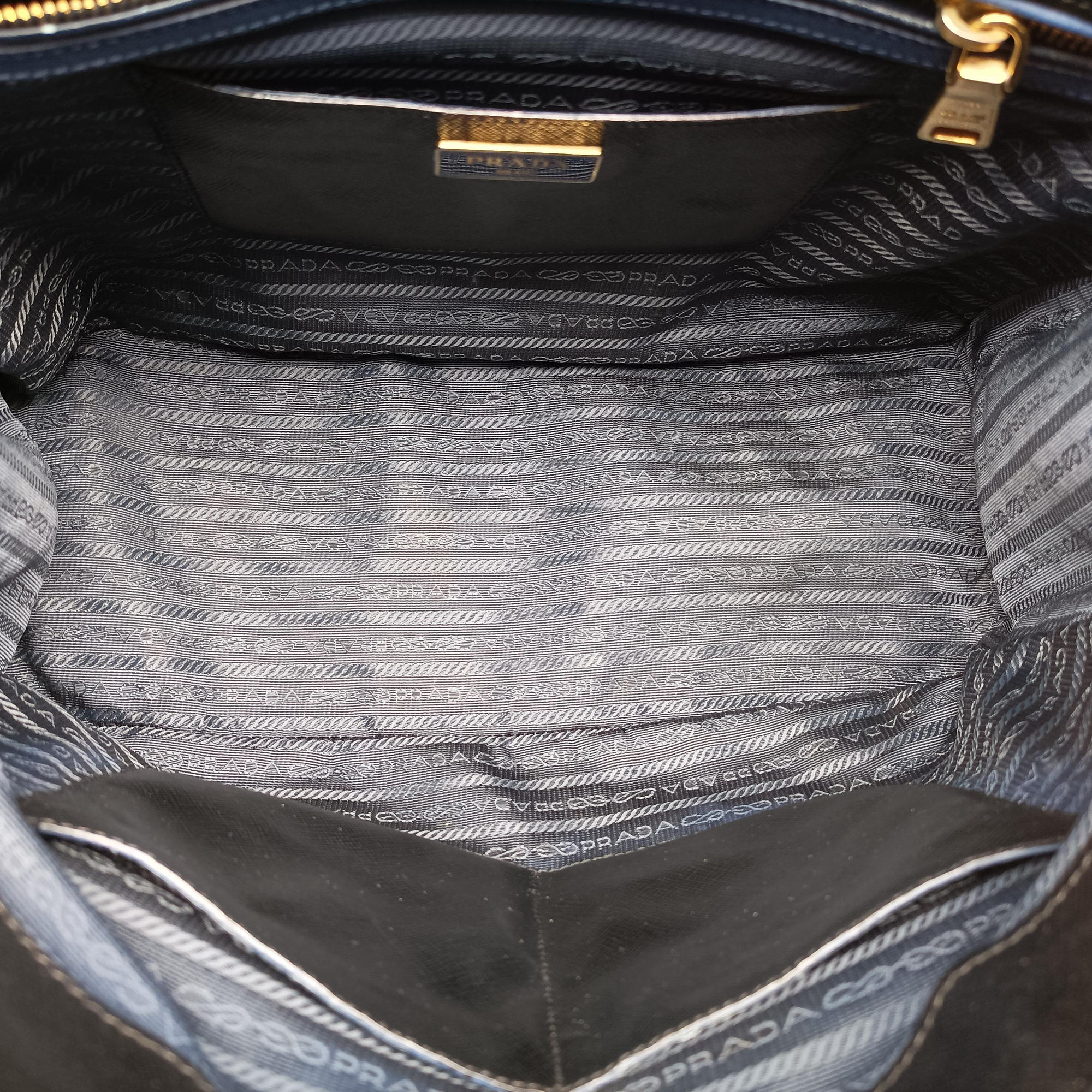 Pre-owned Prada Galleria Black SAFFIANO Leather BN2274 handbag | stylenewstar