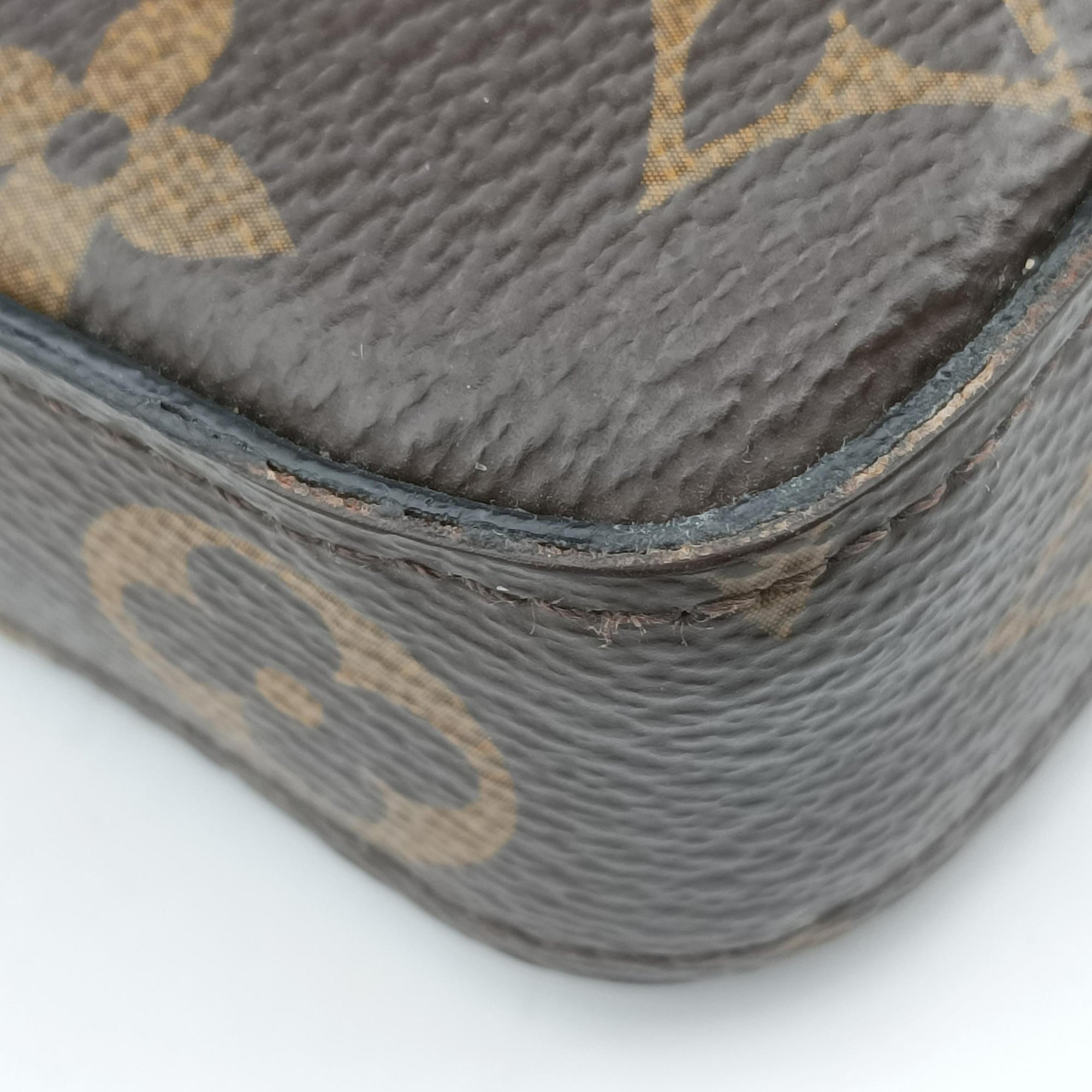 Pre-owned Louis Vuitton Pochette Felicie brown×pink Monogram Canvas M67248 shoulderbag | stylenewstar