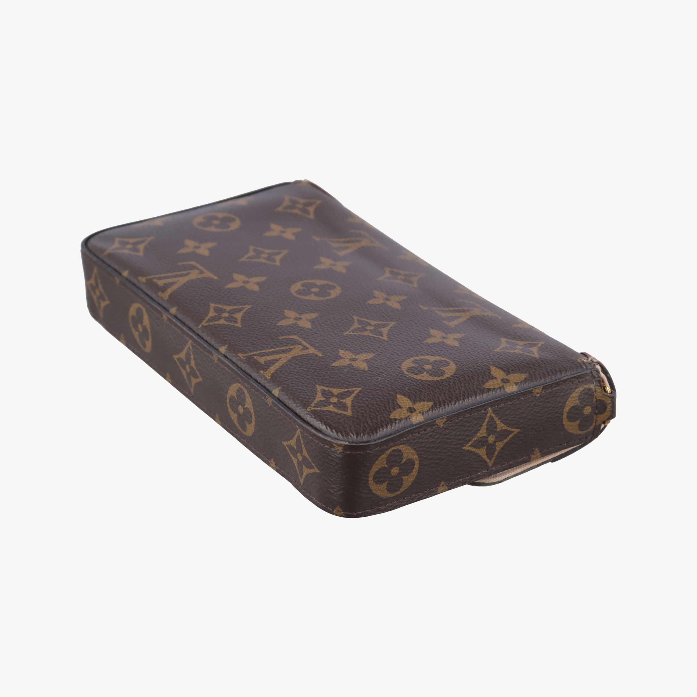 Pre-owned Louis Vuitton Pochette Felicie brown×pink Monogram Canvas M67248 shoulderbag | stylenewstar
