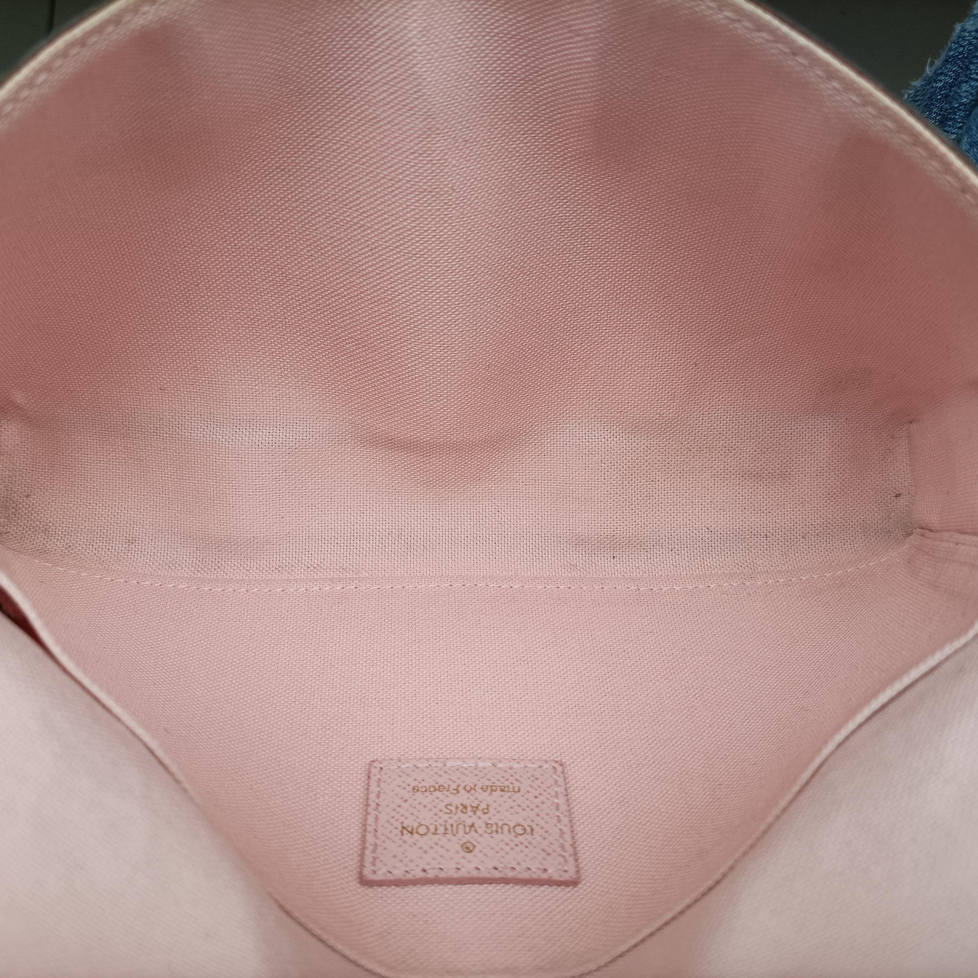 Pre-owned Louis Vuitton Pochette Felicie brown×pink Monogram Canvas M67248 shoulderbag | stylenewstar