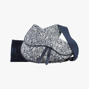 Pre-owned Christian Dior Saddle Navy Leather  bum bag/waist bag | stylenewstar