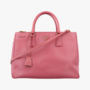 Pre-owned Prada Galleria Pink SAFFIANO Leather BN1874 shoulderbag | stylenewstar