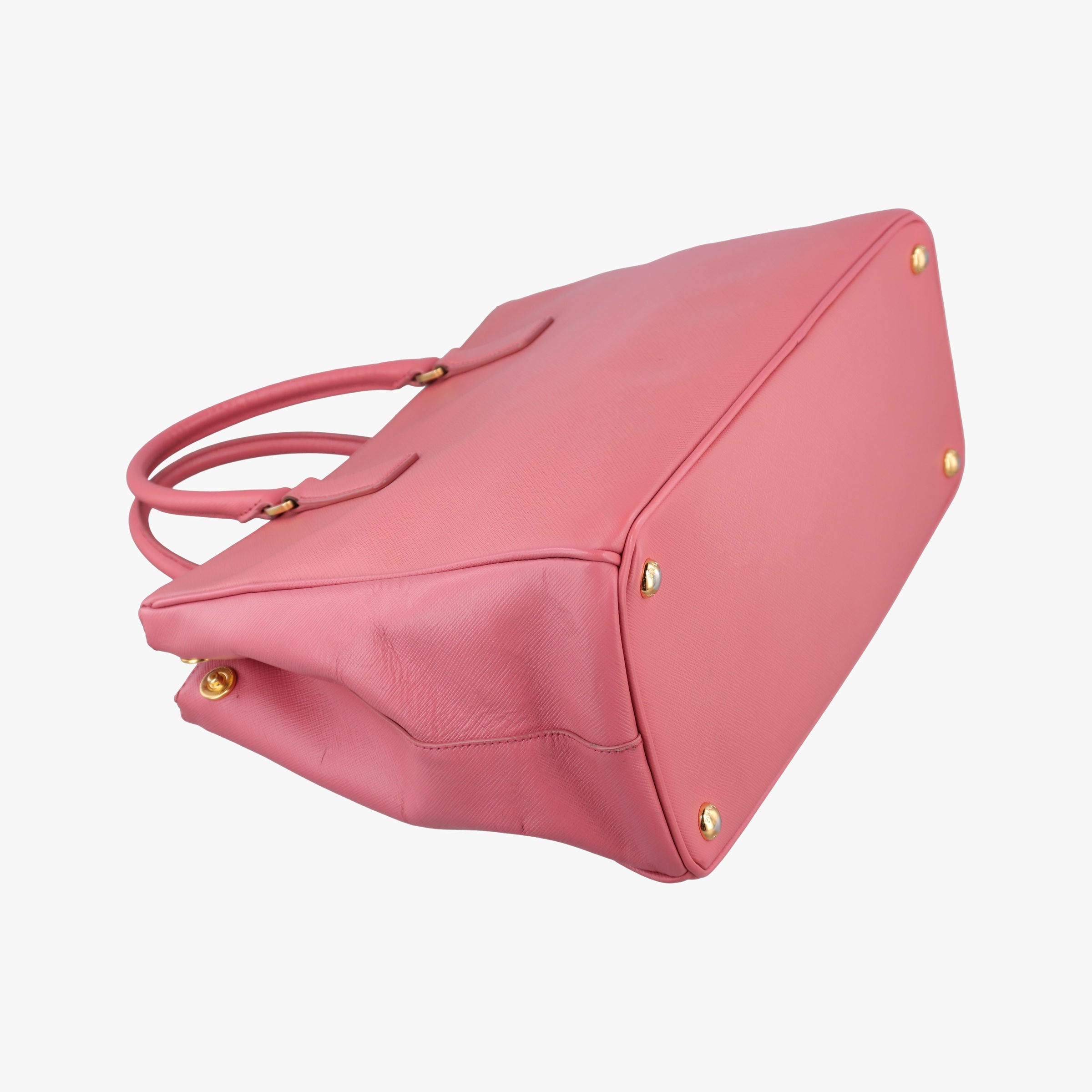 Pre-owned Prada Galleria Pink SAFFIANO Leather BN1874 shoulderbag | stylenewstar