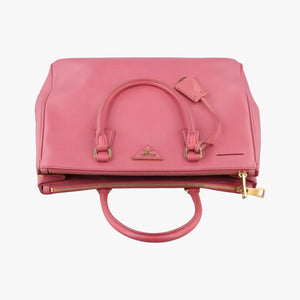 Pre-owned Prada Galleria Pink SAFFIANO Leather BN1874 shoulderbag | stylenewstar