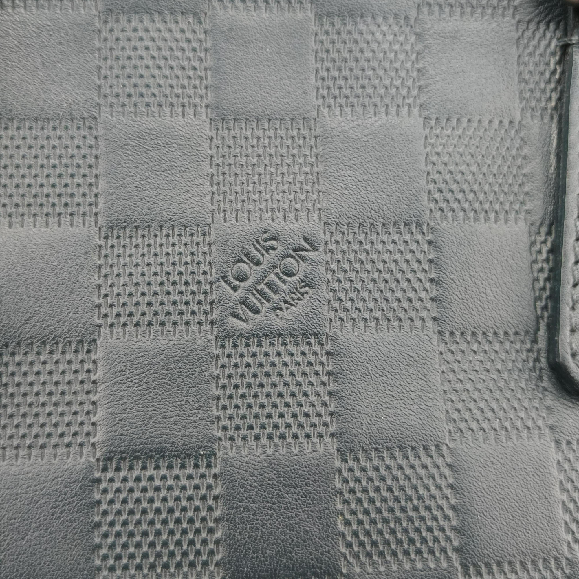 Vintage Louis Vuitton Porte Documents Jour navy Damier Infini N48224 handbag | stylenewstar