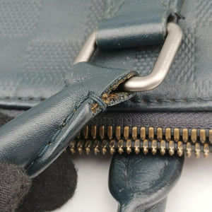 Vintage Louis Vuitton Porte Documents Jour navy Damier Infini N48224 handbag | stylenewstar