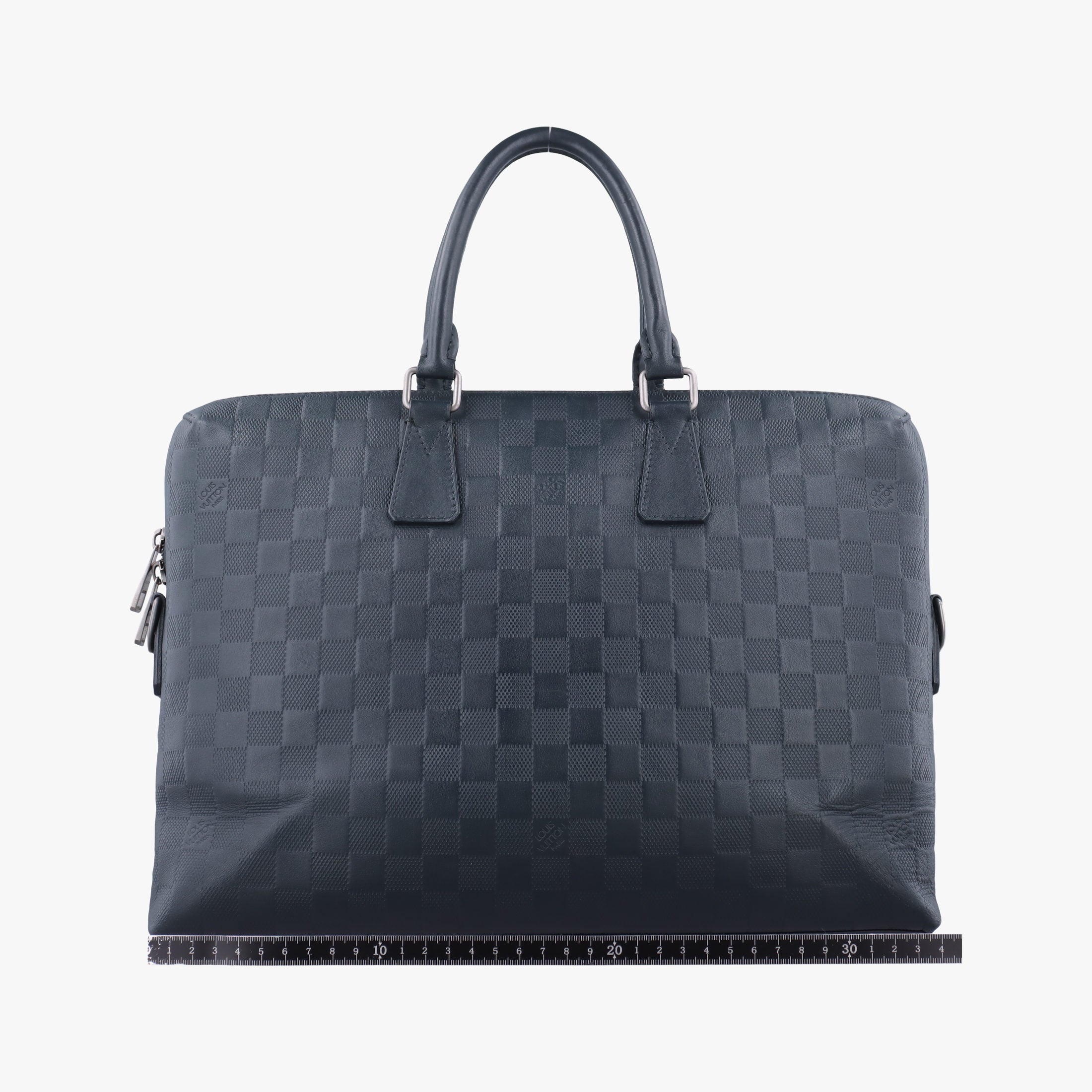 Vintage Louis Vuitton Porte Documents Jour navy Damier Infini N48224 handbag | stylenewstar