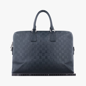 Vintage Louis Vuitton Porte Documents Jour navy Damier Infini N48224 handbag | stylenewstar