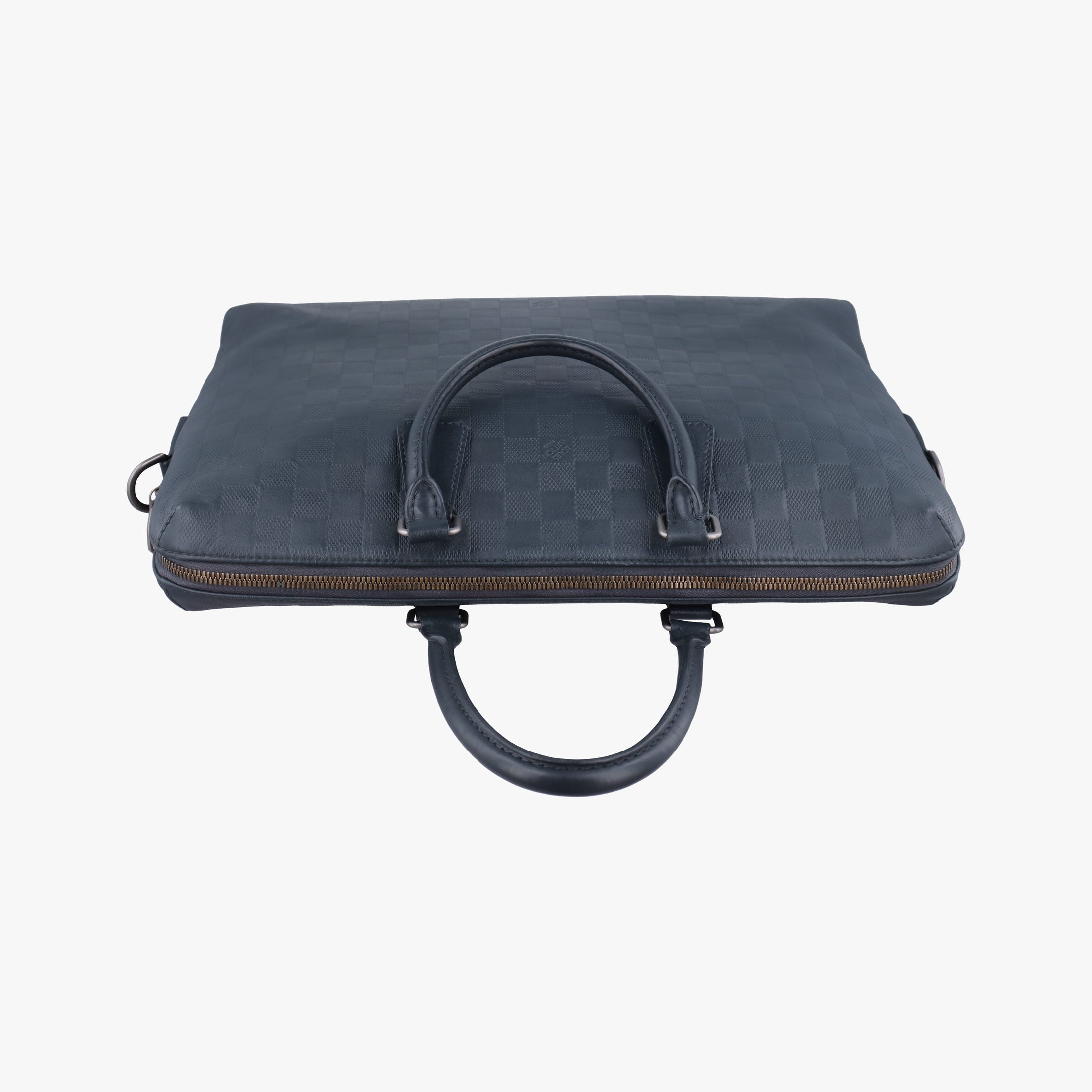 Vintage Louis Vuitton Porte Documents Jour navy Damier Infini N48224 handbag | stylenewstar