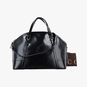 Vintage Gucci Microguccissima Black Patent 309614 shoulderbag | stylenewstar
