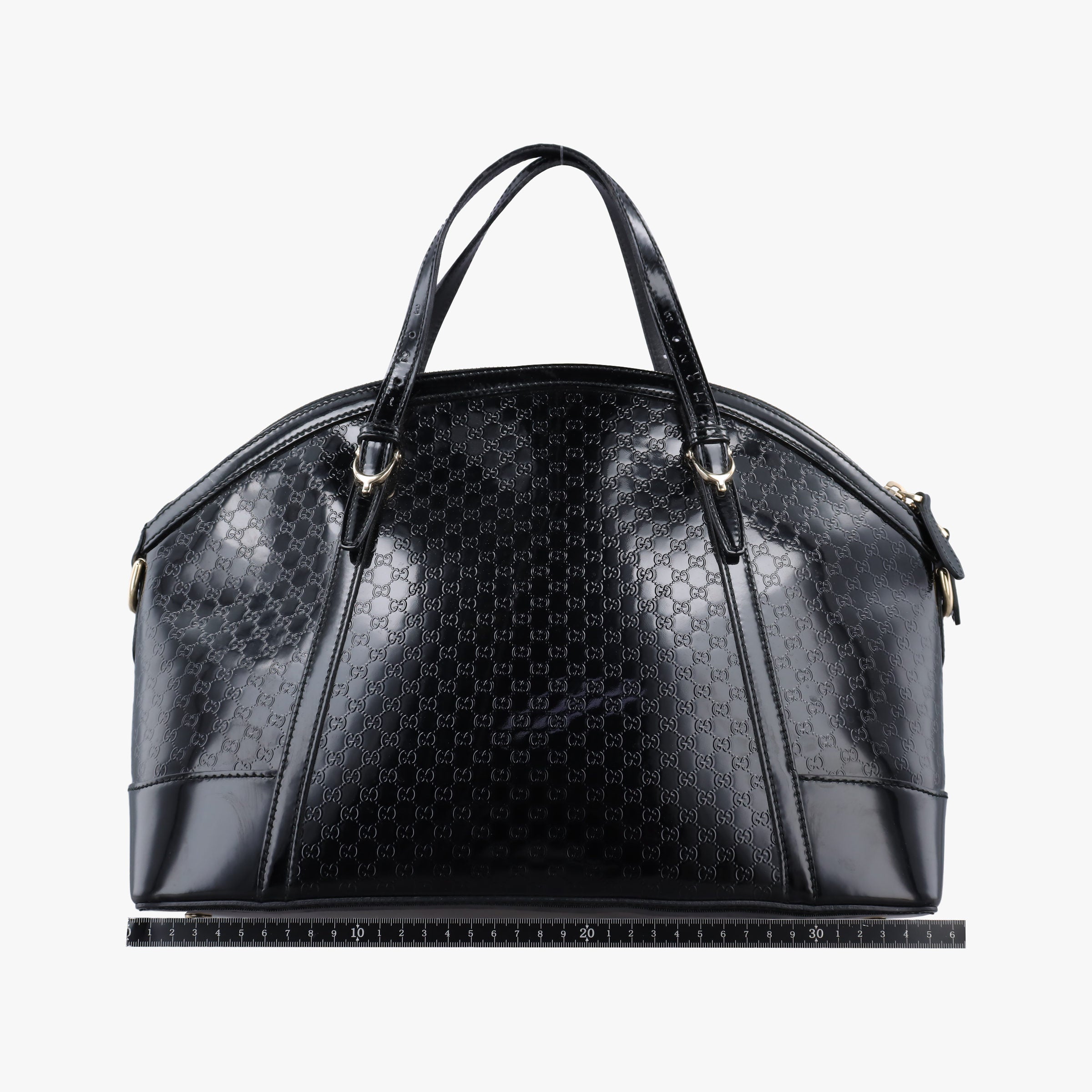 Vintage Gucci Microguccissima Black Patent 309614 shoulderbag | stylenewstar