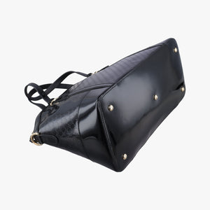 Vintage Gucci Microguccissima Black Patent 309614 shoulderbag | stylenewstar