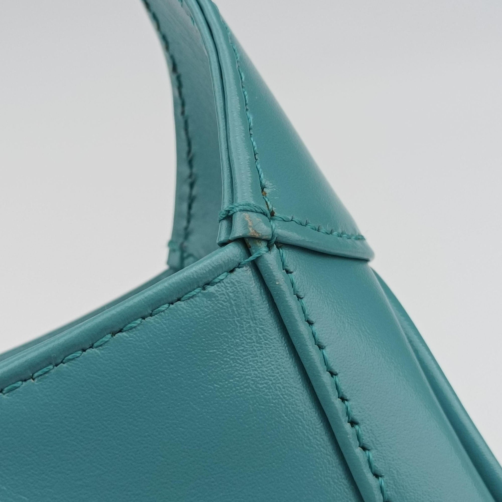 Pre-owned Gucci JACKIE 1961 Blue Leather 637091 shoulderbag | stylenewstar