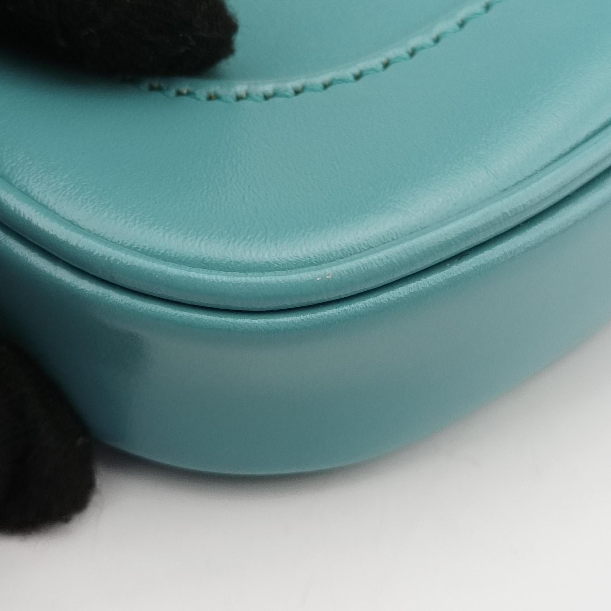 Pre-owned Gucci JACKIE 1961 Blue Leather 637091 shoulderbag | stylenewstar