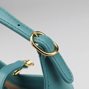 Pre-owned Gucci JACKIE 1961 Blue Leather 637091 shoulderbag | stylenewstar