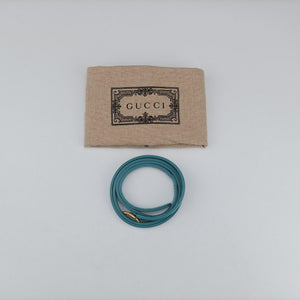 Pre-owned Gucci JACKIE 1961 Blue Leather 637091 shoulderbag | stylenewstar