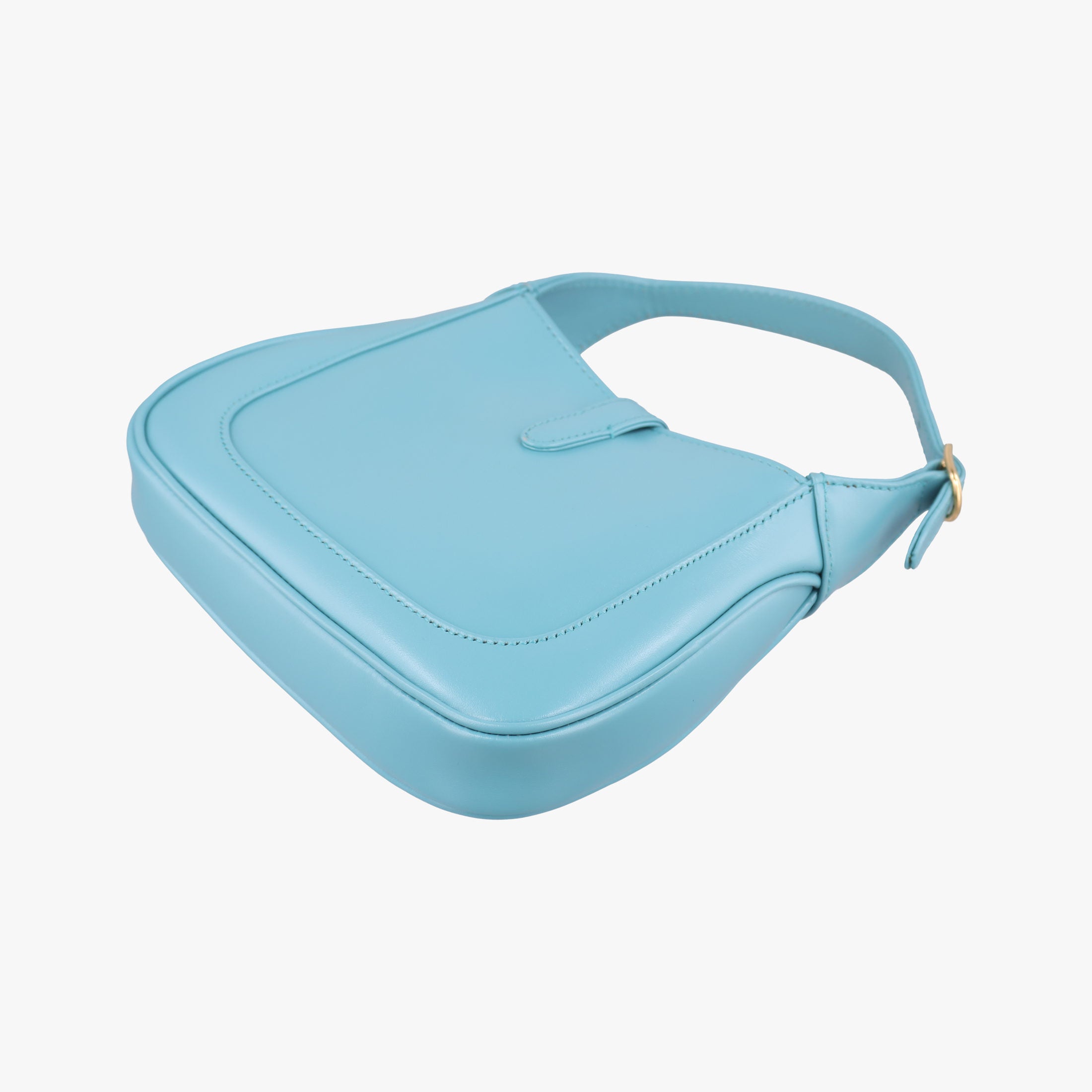 Pre-owned Gucci JACKIE 1961 Blue Leather 637091 shoulderbag | stylenewstar