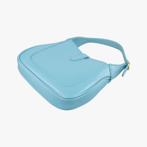 Pre-owned Gucci JACKIE 1961 Blue Leather 637091 shoulderbag | stylenewstar