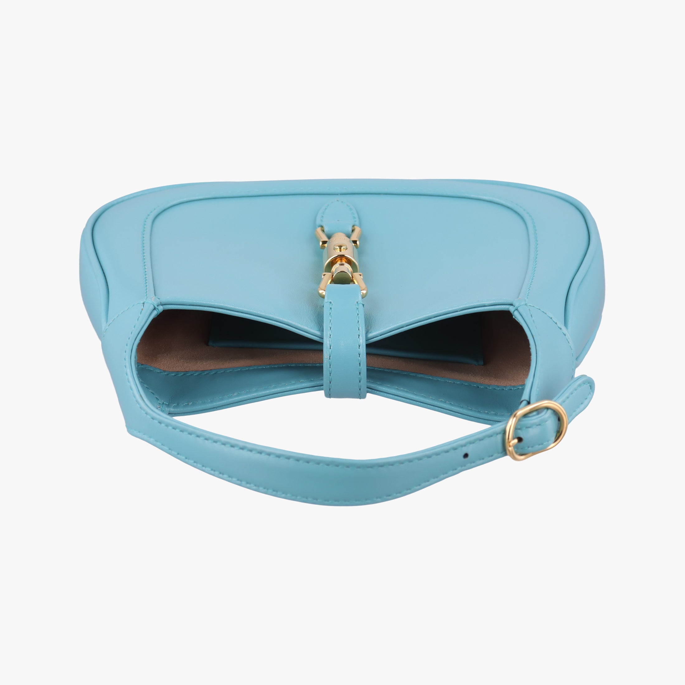 Pre-owned Gucci JACKIE 1961 Blue Leather 637091 shoulderbag | stylenewstar