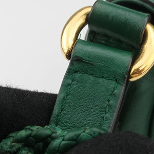 Pre-owned Gucci Snaffle Bit Green Leather 263956 shoulderbag | stylenewstar