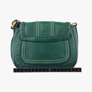Pre-owned Gucci Snaffle Bit Green Leather 263956 shoulderbag | stylenewstar