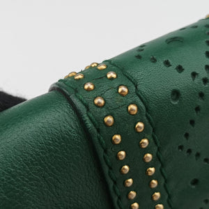 Pre-owned Gucci Snaffle Bit Green Leather 263956 shoulderbag | stylenewstar