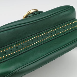 Pre-owned Gucci Snaffle Bit Green Leather 263956 shoulderbag | stylenewstar