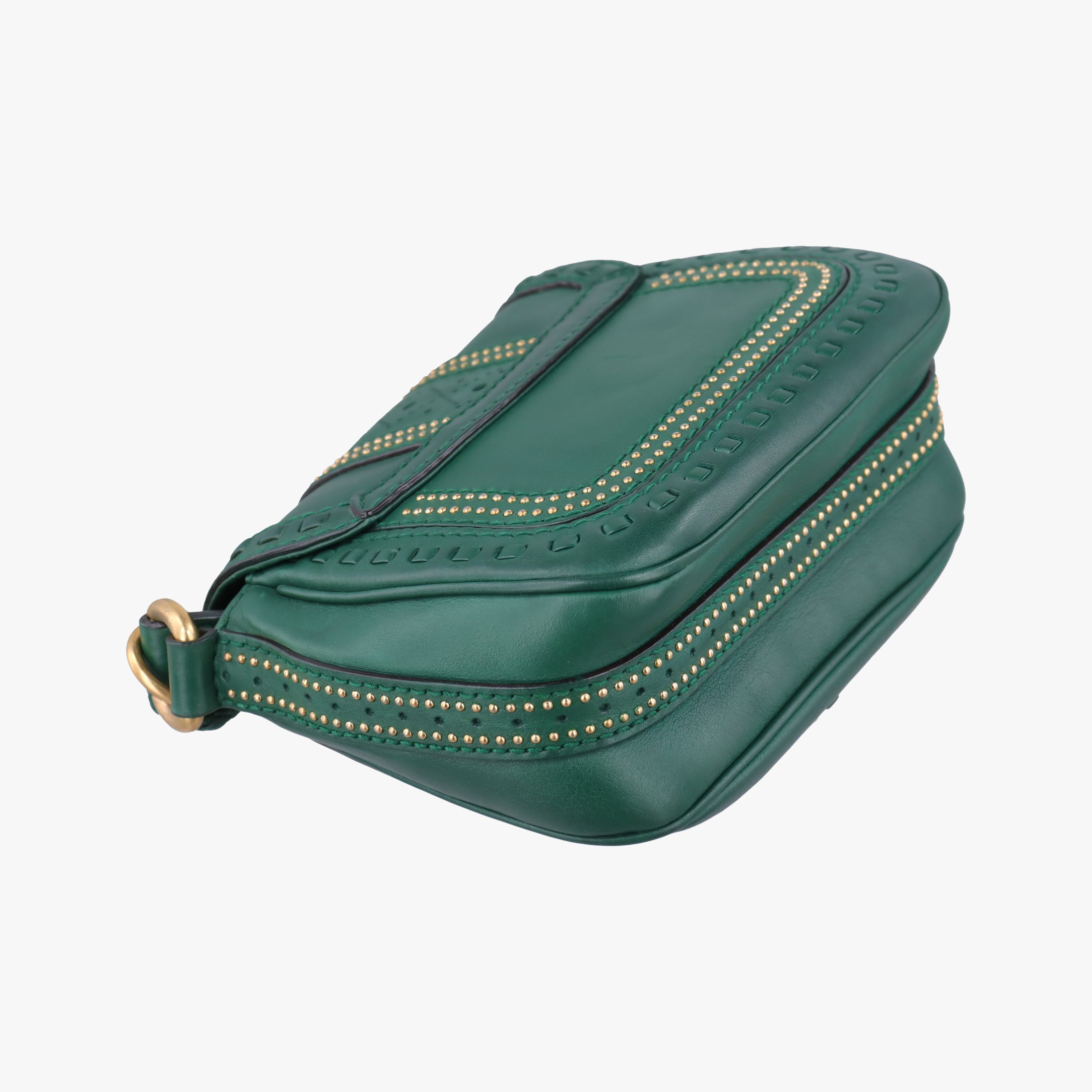 Pre-owned Gucci Snaffle Bit Green Leather 263956 shoulderbag | stylenewstar