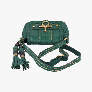 Pre-owned Gucci Snaffle Bit Green Leather 263956 shoulderbag | stylenewstar