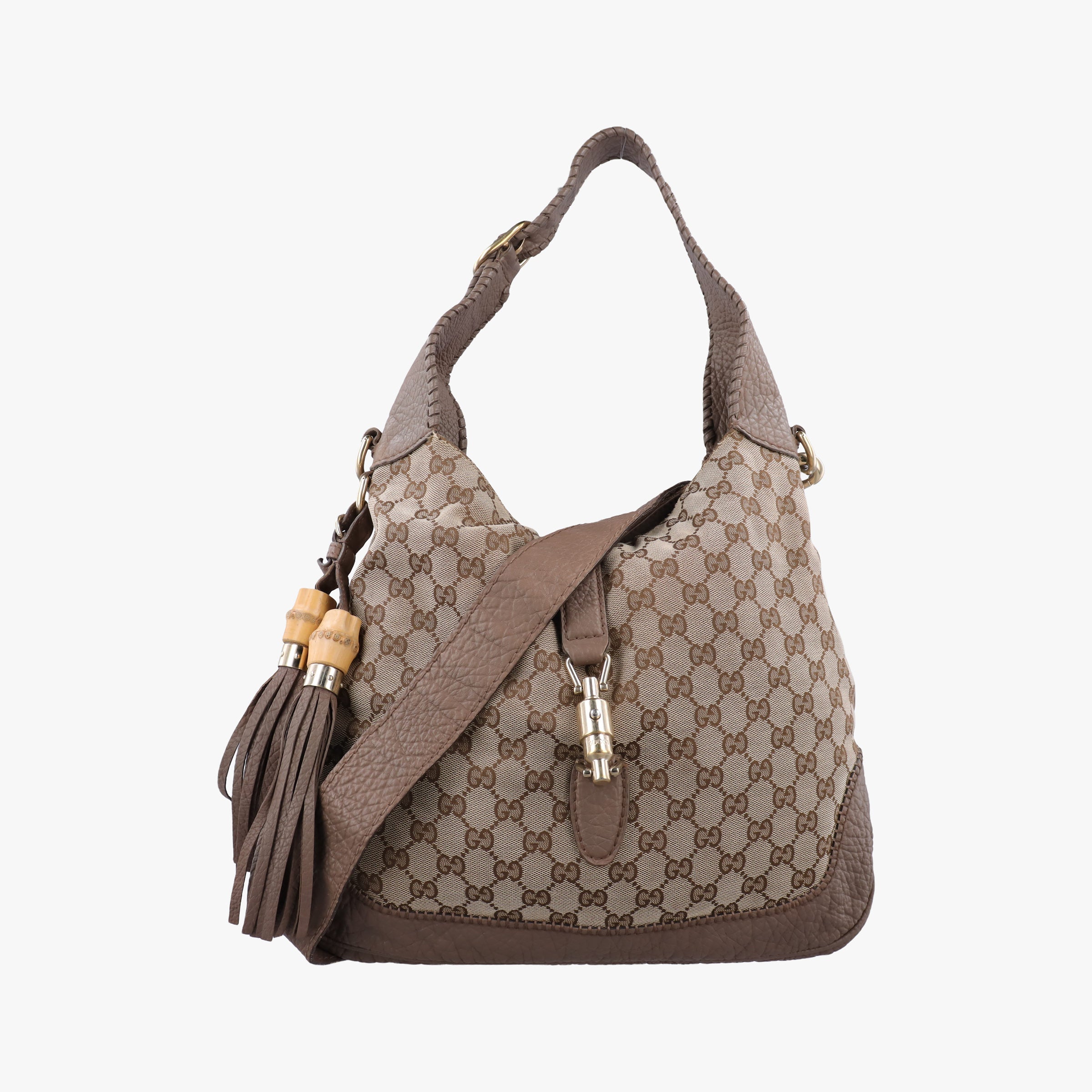 Vintage Gucci New Jackie Brown canvas×leather 246907 shoulderbag | stylenewstar