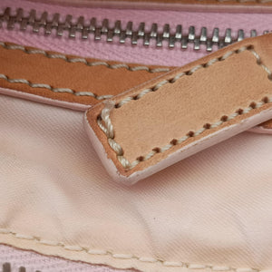 Vintage Christian Dior Trotter Romantique Beige x Pink x Brown PVC Coated canvas x leather  shoulderbag | stylenewstar